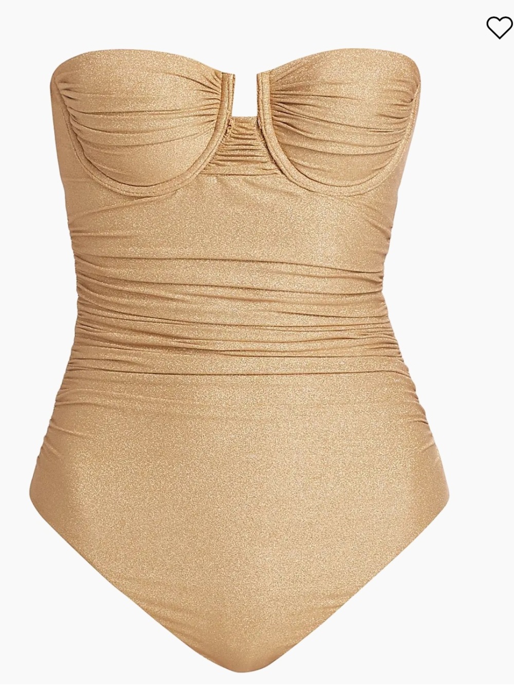 Zimmerman Junie Sparkly Gathered One-Piece Swimsuit